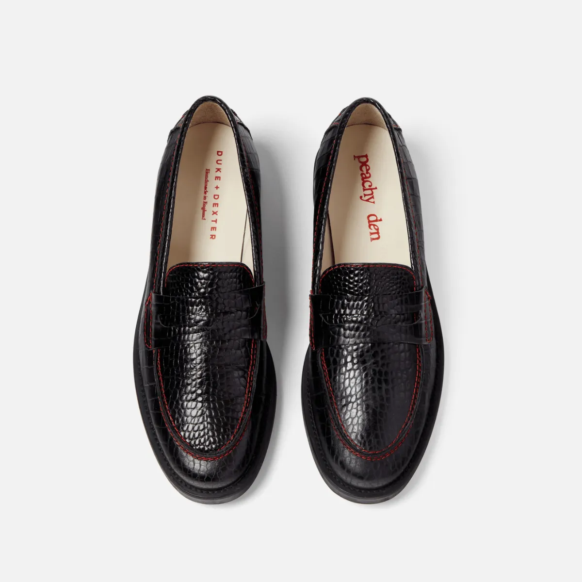 Peachy Den Black Croc Loafer - Women's sold by Duke + Dexter product image thumbnail 4
