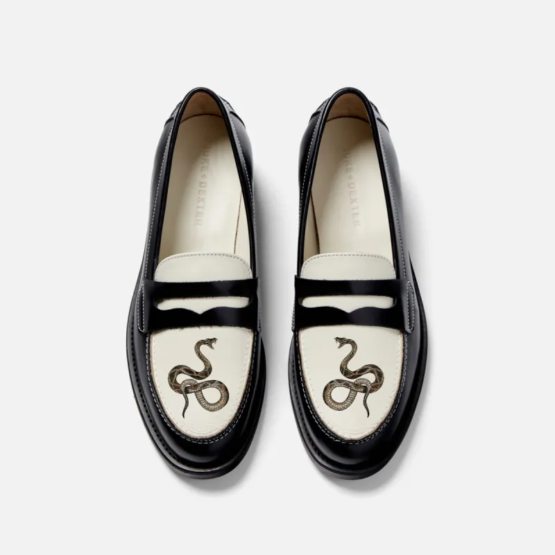 Wilde Snake Penny Loafer - Women's sold by Duke + Dexter
