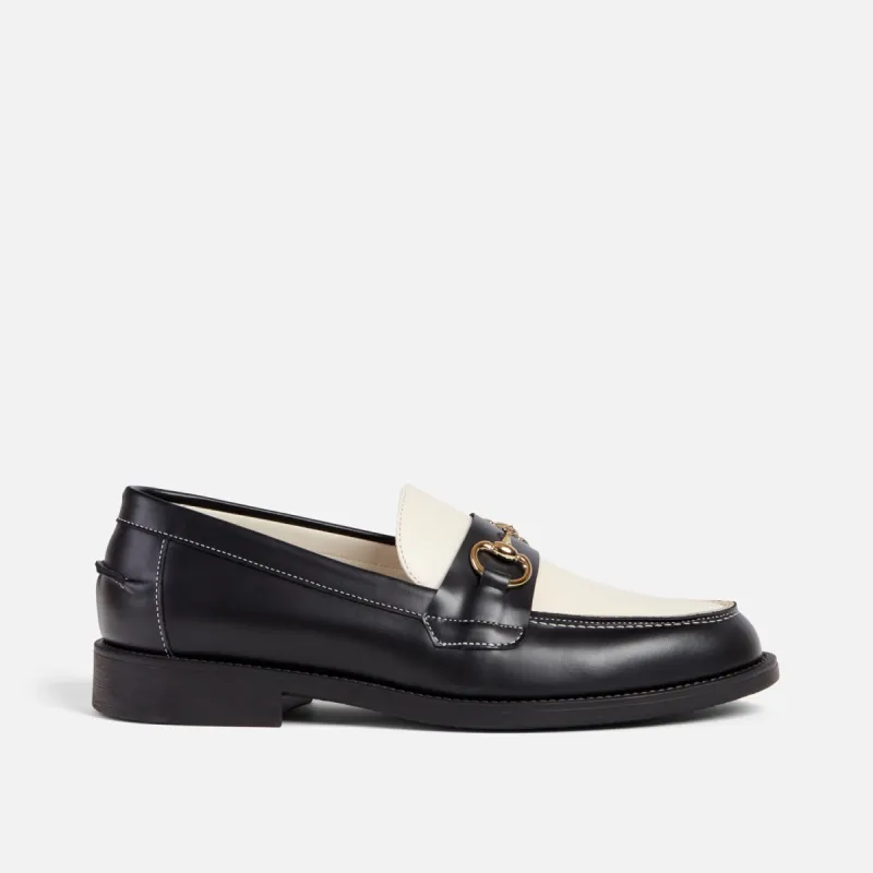 Wilde Black + White Bit Loafer - Men's sold by Duke + Dexter