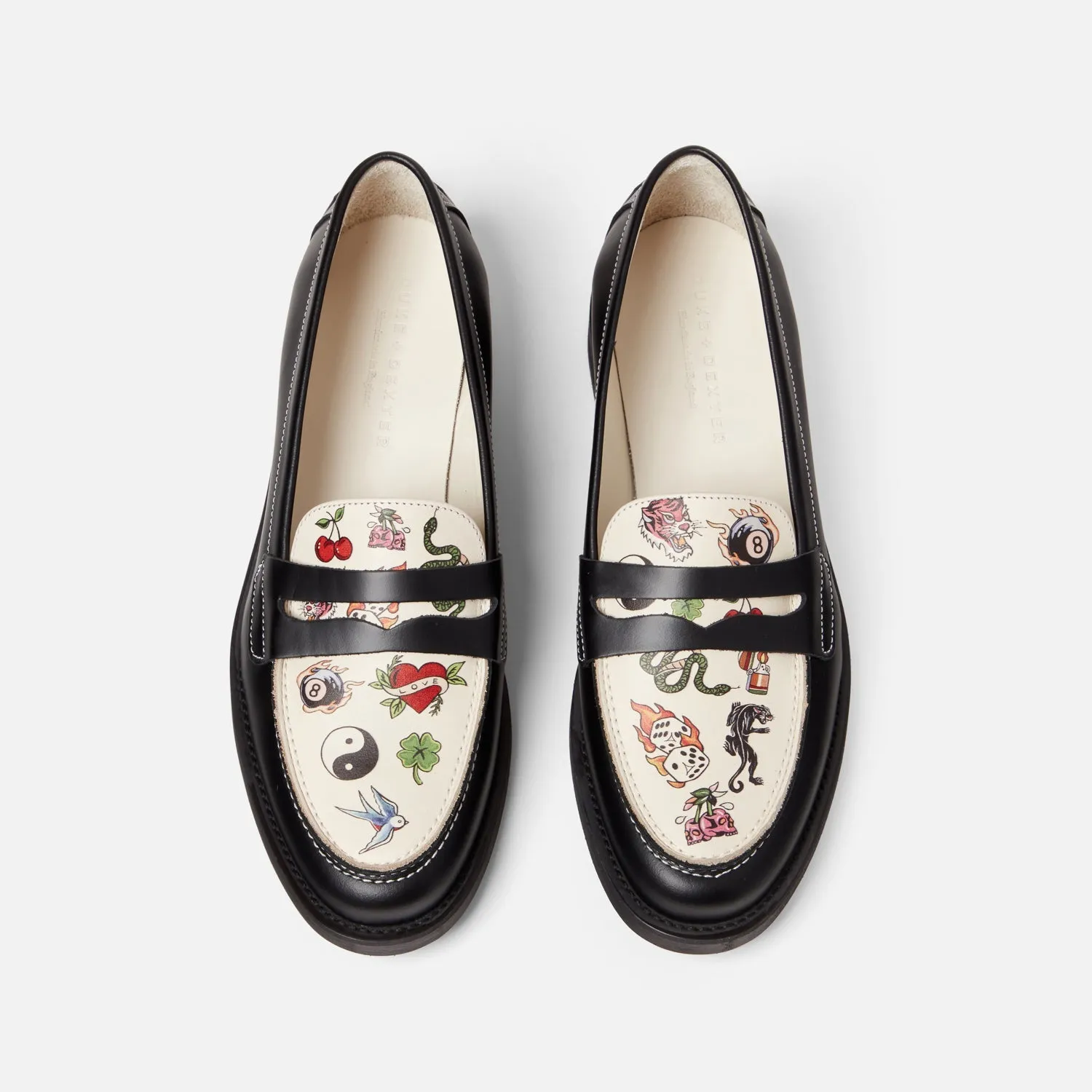 Wilde Tattoo Penny Loafer - Women's sold by Duke + Dexter