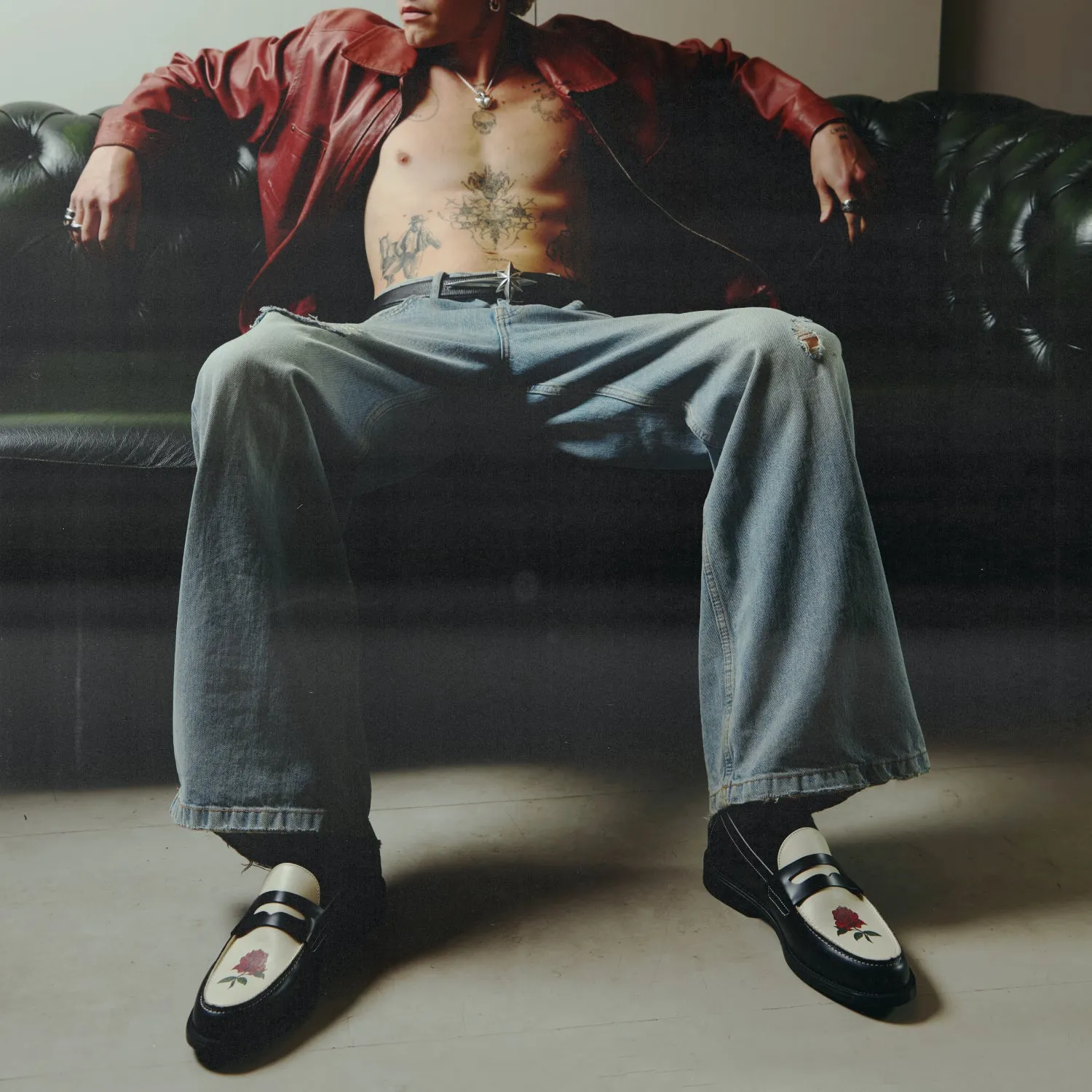 Wilde Red Rose Penny Loafer - Men's sold by Duke + Dexter product image thumbnail 2