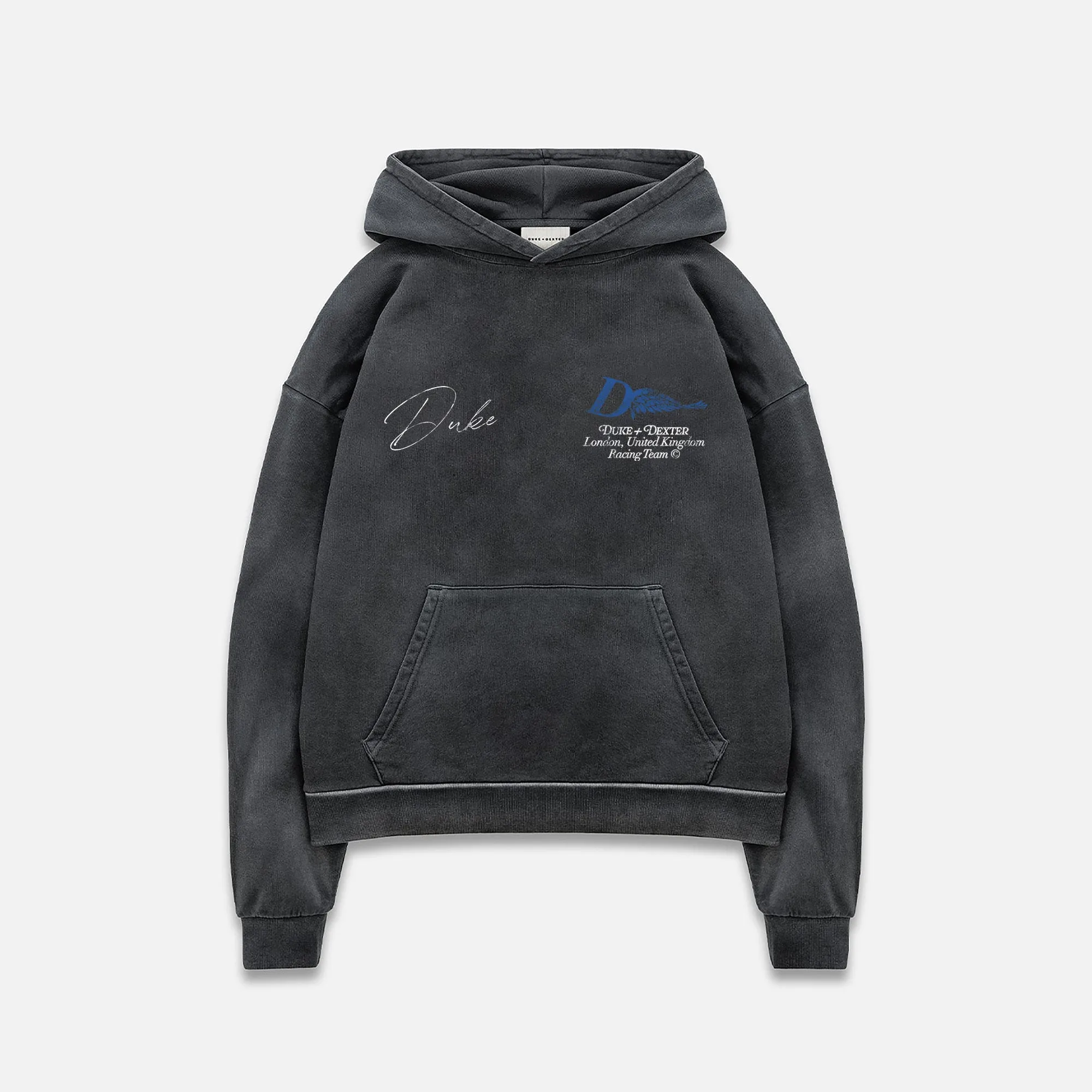 DR2 Helmet Washed Black Hoodie sold by Duke + Dexter