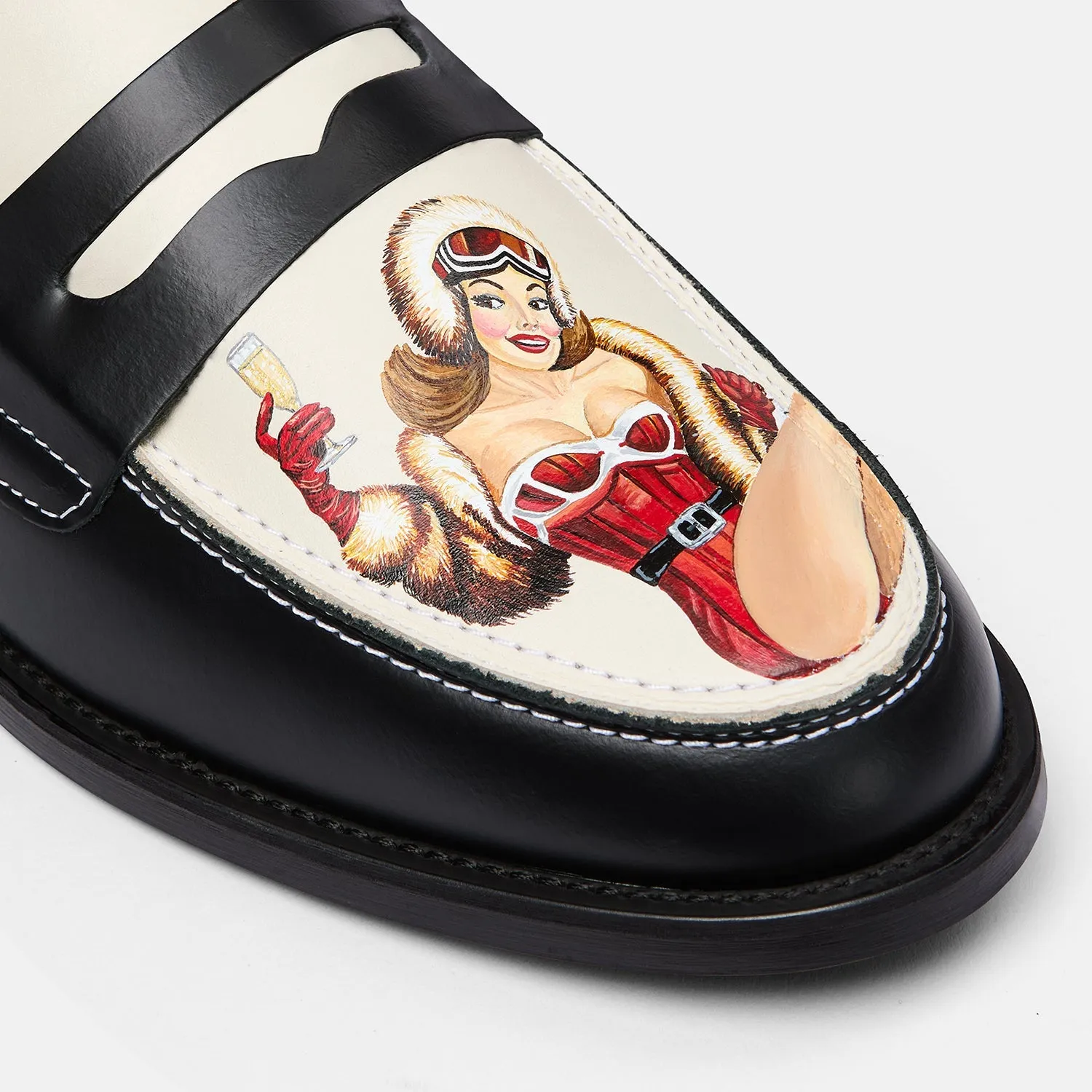 Wilde Hand-Painted Après-Ski Penny Loafer - Women's sold by Duke + Dexter product image thumbnail 4