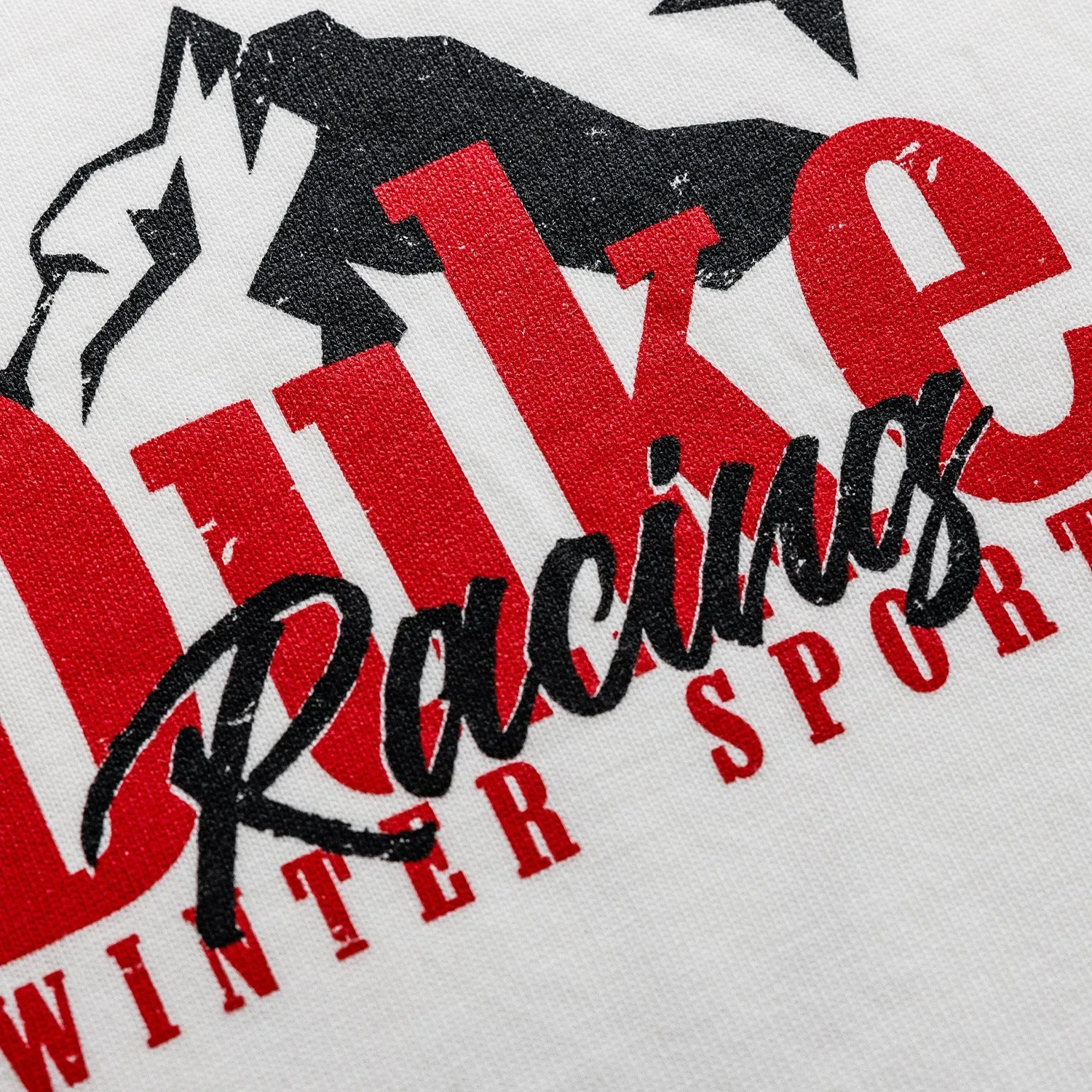 DWS Ski Vintage White Long Sleeve T-Shirt sold by Duke + Dexter product image thumbnail 4
