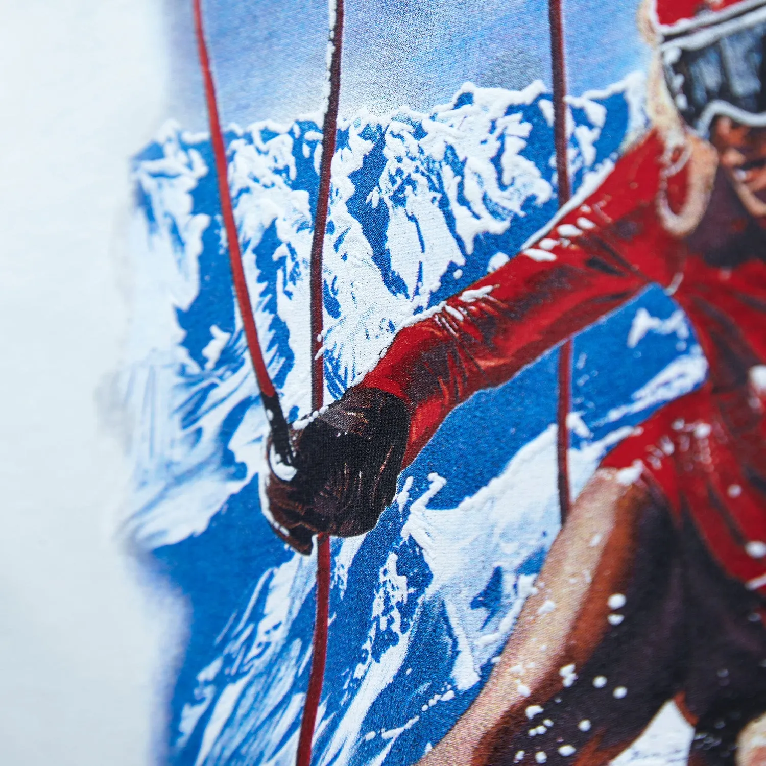 DWS Ski Vintage White Long Sleeve T-Shirt sold by Duke + Dexter product image thumbnail 5