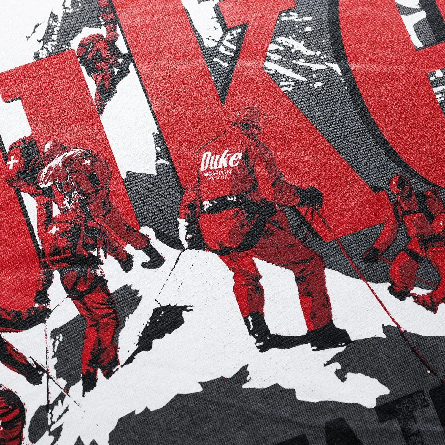 DWS Mountain Rescue Washed Grey T-Shirt sold by Duke + Dexter product image thumbnail 5