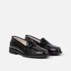 Wilde Black Western Penny Loafer - Women's sold by Duke + Dexter