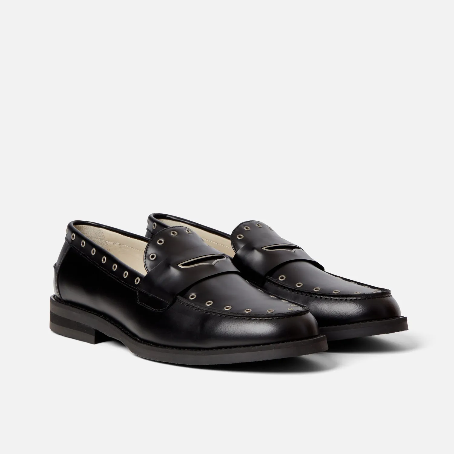 Wilde Silver Rivet Penny Loafer - Men's sold by Duke + Dexter product image thumbnail 3