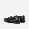 Wilde Silver Rivet Penny Loafer - Women's sold by Duke + Dexter