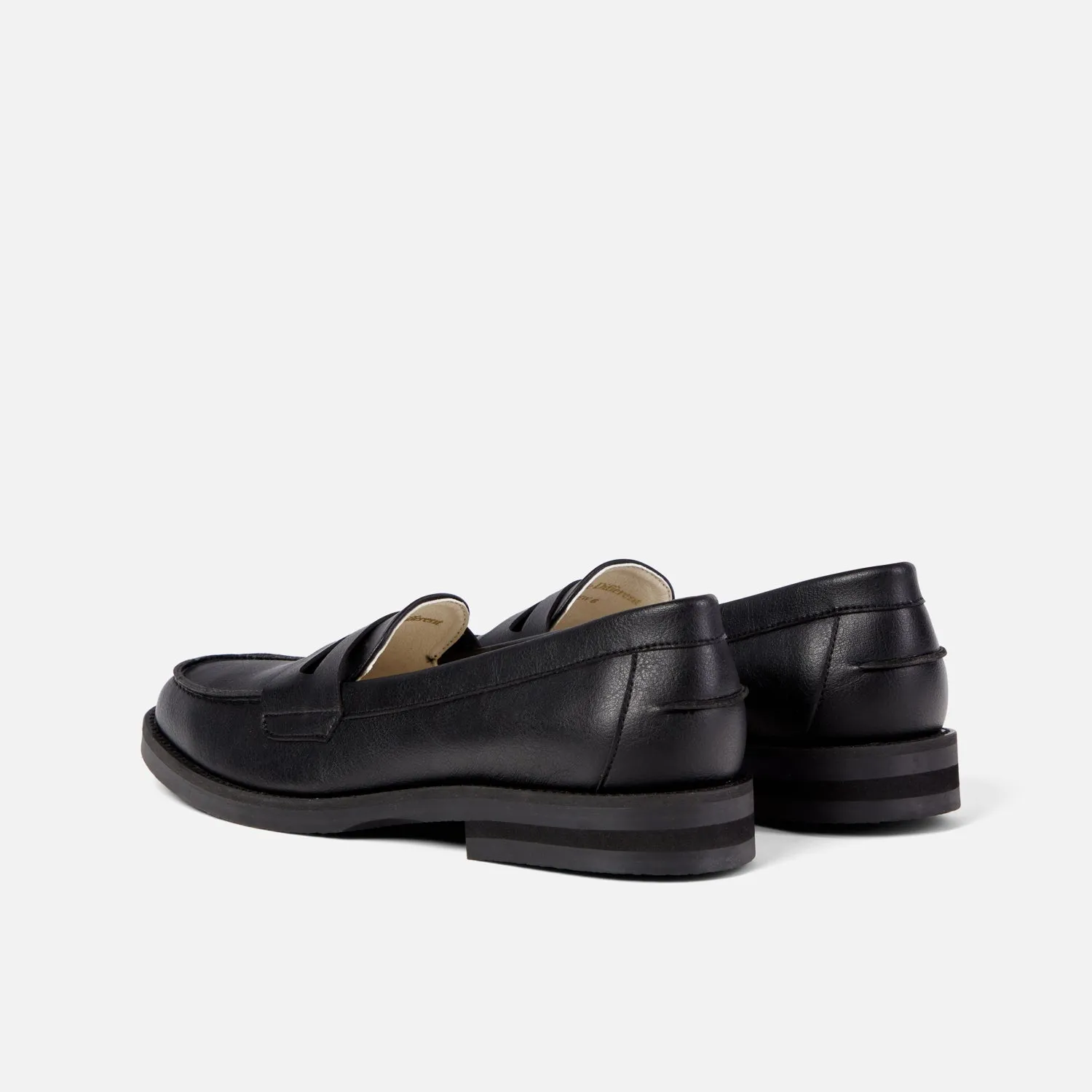 Wilde Black Vegan Penny Loafer - Women's sold by Duke + Dexter product image thumbnail 5