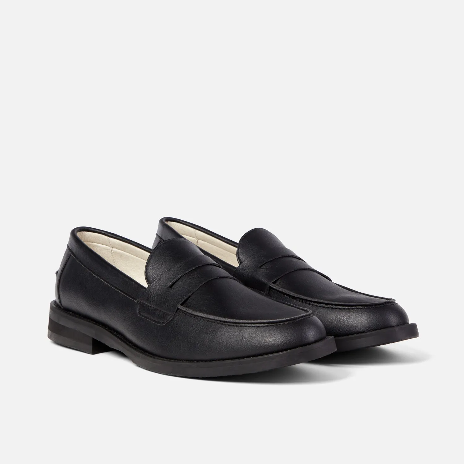 Wilde Black Vegan Penny Loafer - Men's sold by Duke + Dexter product image thumbnail 3
