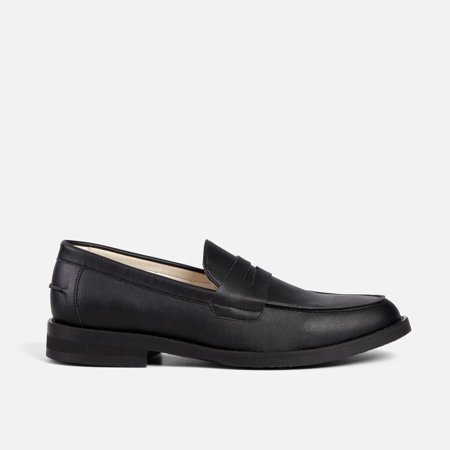 Wilde Black Vegan Penny Loafer - Men's sold by Duke + Dexter