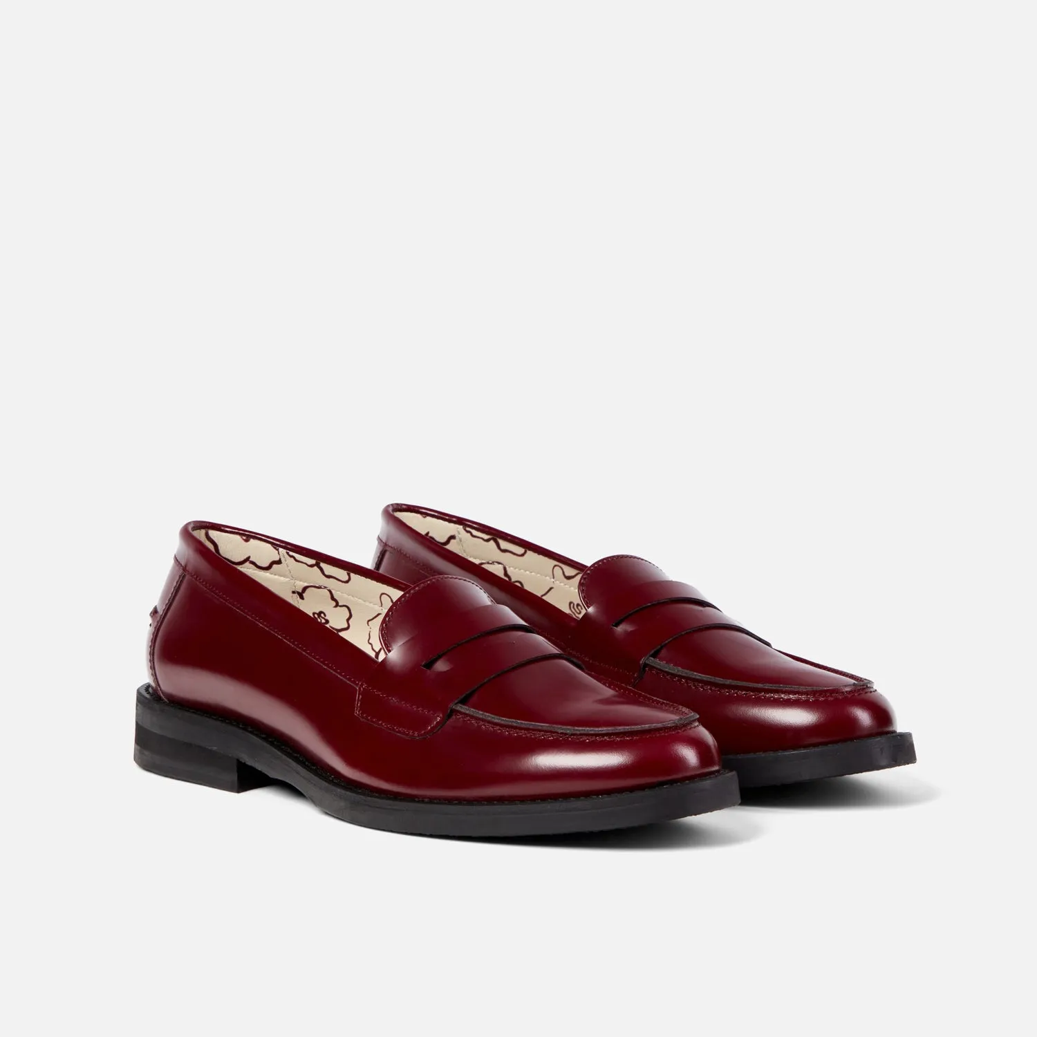 Wilde Burgundy Penny Loafer - Women's sold by Duke + Dexter product image thumbnail 3