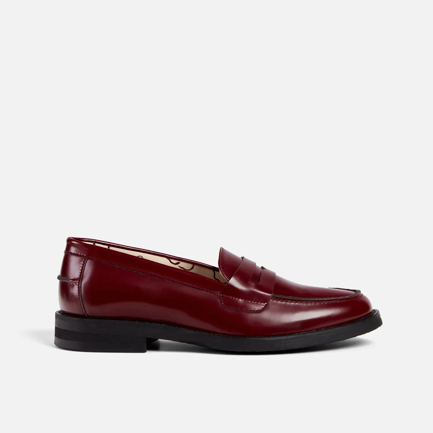 Wilde Burgundy Penny Loafer - Women's sold by Duke + Dexter