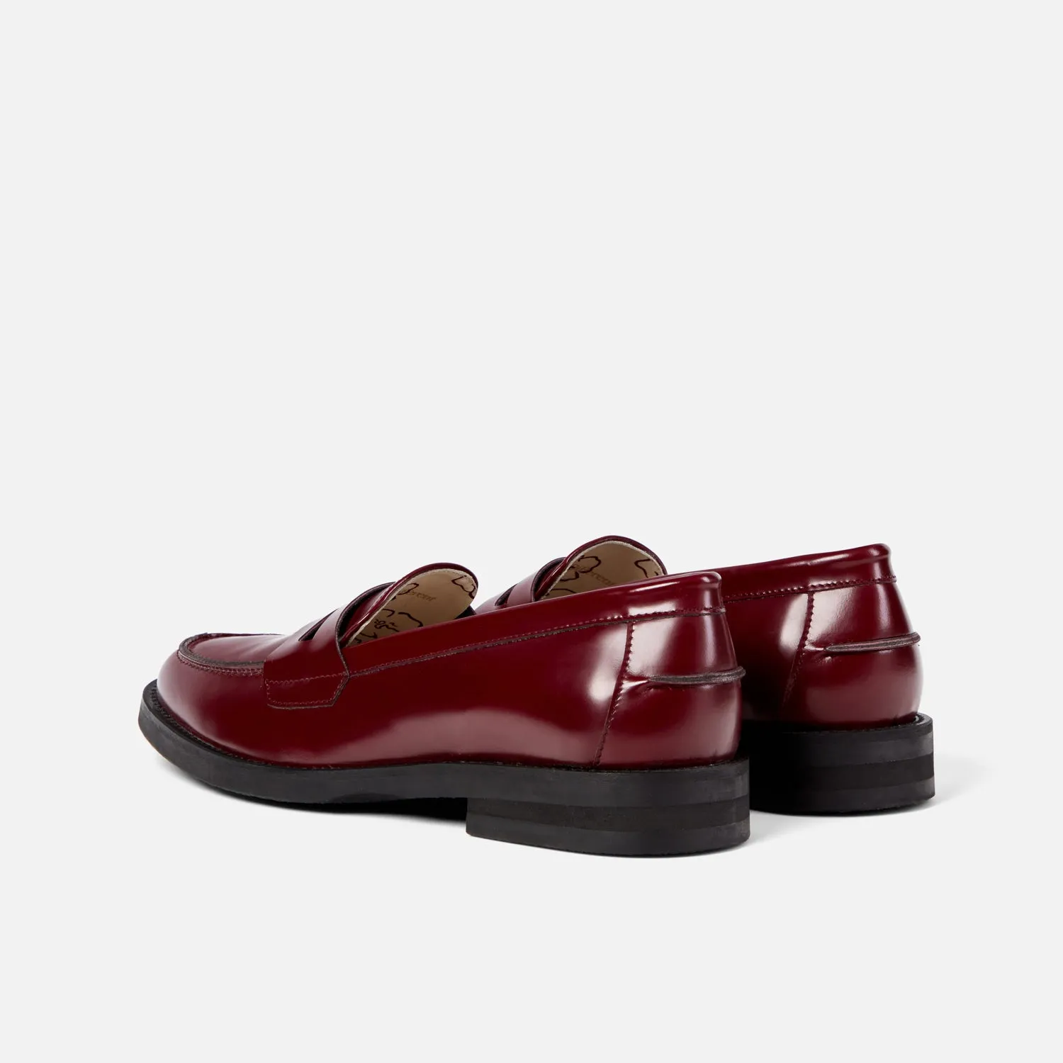 Wilde Burgundy Penny Loafer - Women's sold by Duke + Dexter product image thumbnail 5