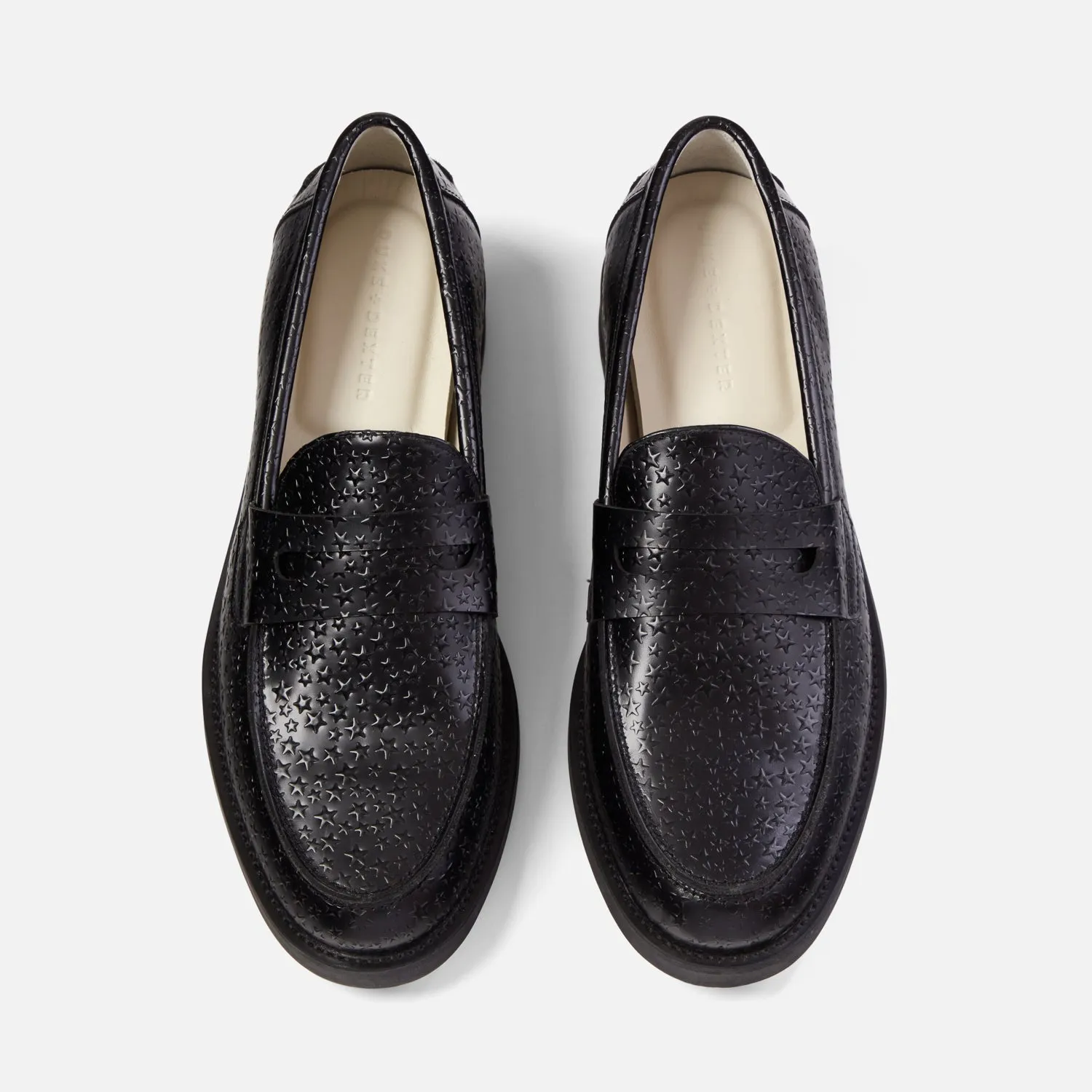 Wilde Black Star Penny Loafer - Men's sold by Duke + Dexter product image thumbnail 4