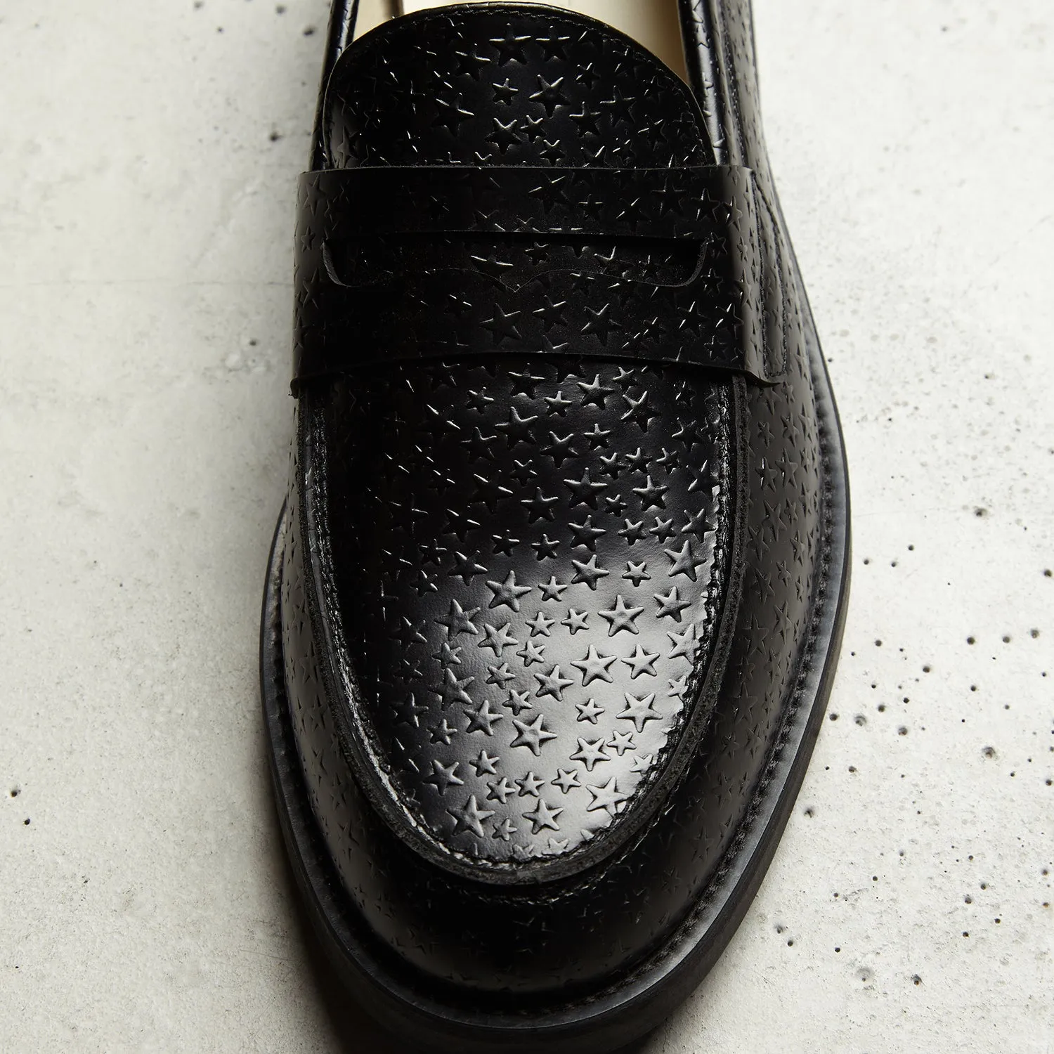 Wilde Black Star Penny Loafer - Men's sold by Duke + Dexter product image thumbnail 2