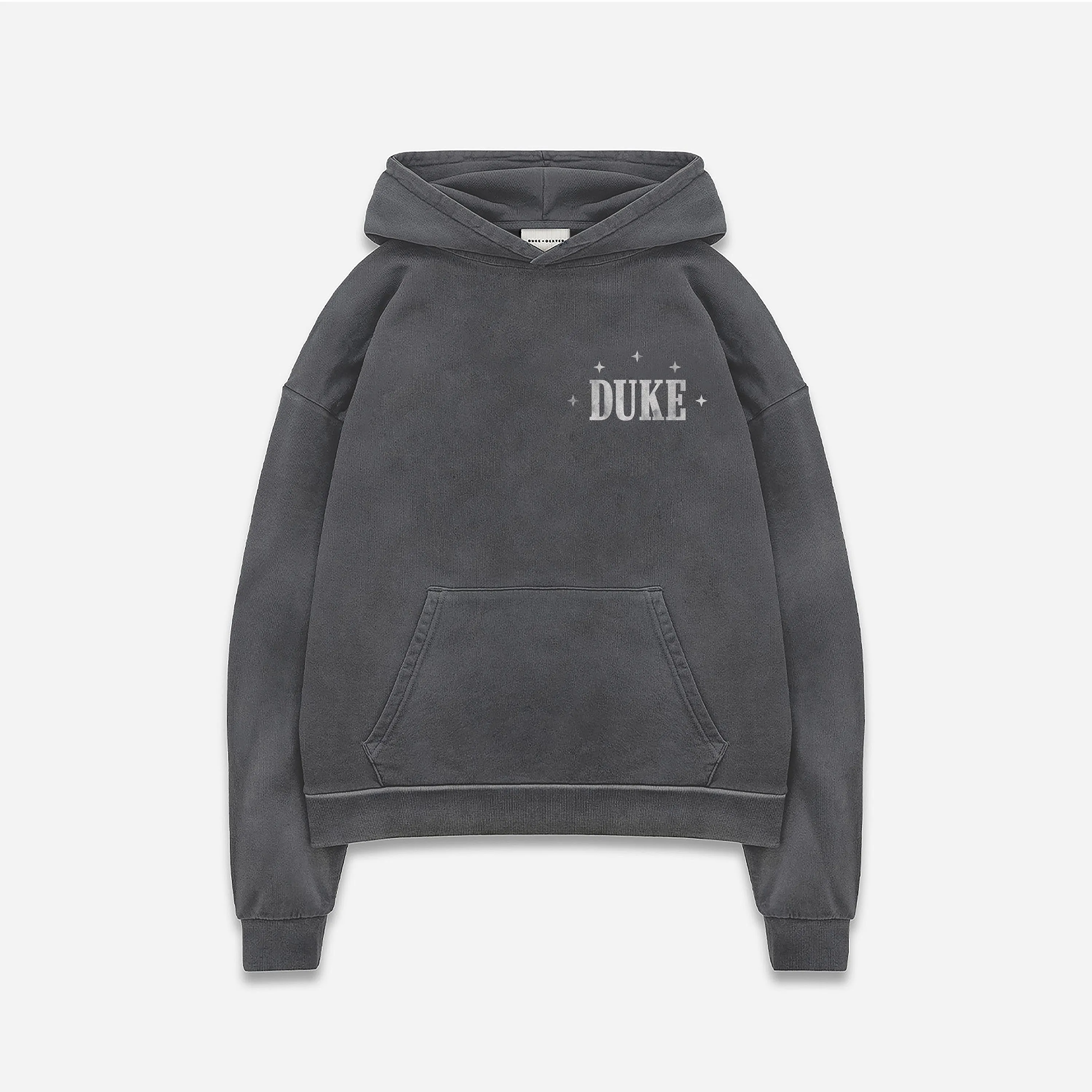 Duke Plus Washed Black Hoodie sold by Duke + Dexter