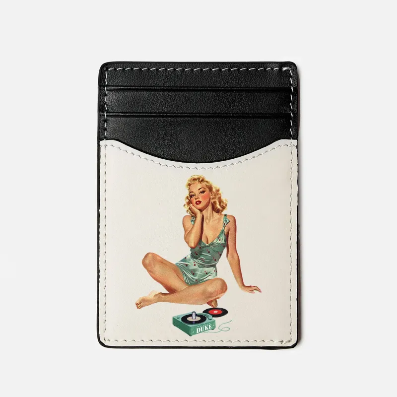 Dean Pin Up Card Holder sold by Duke + Dexter