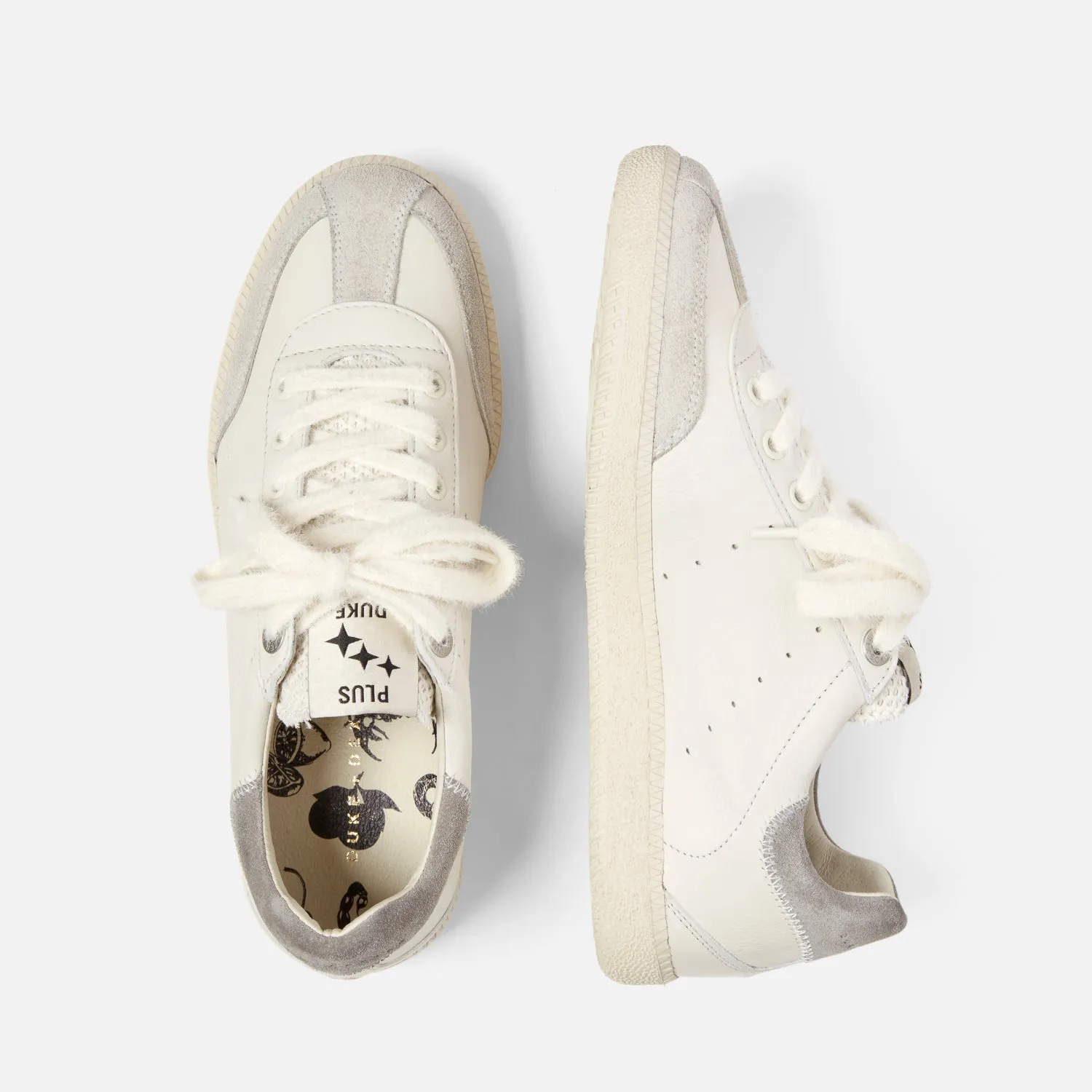 Plus Duke Vintage Grey + White Sneaker - Women's sold by Duke + Dexter product image thumbnail 4