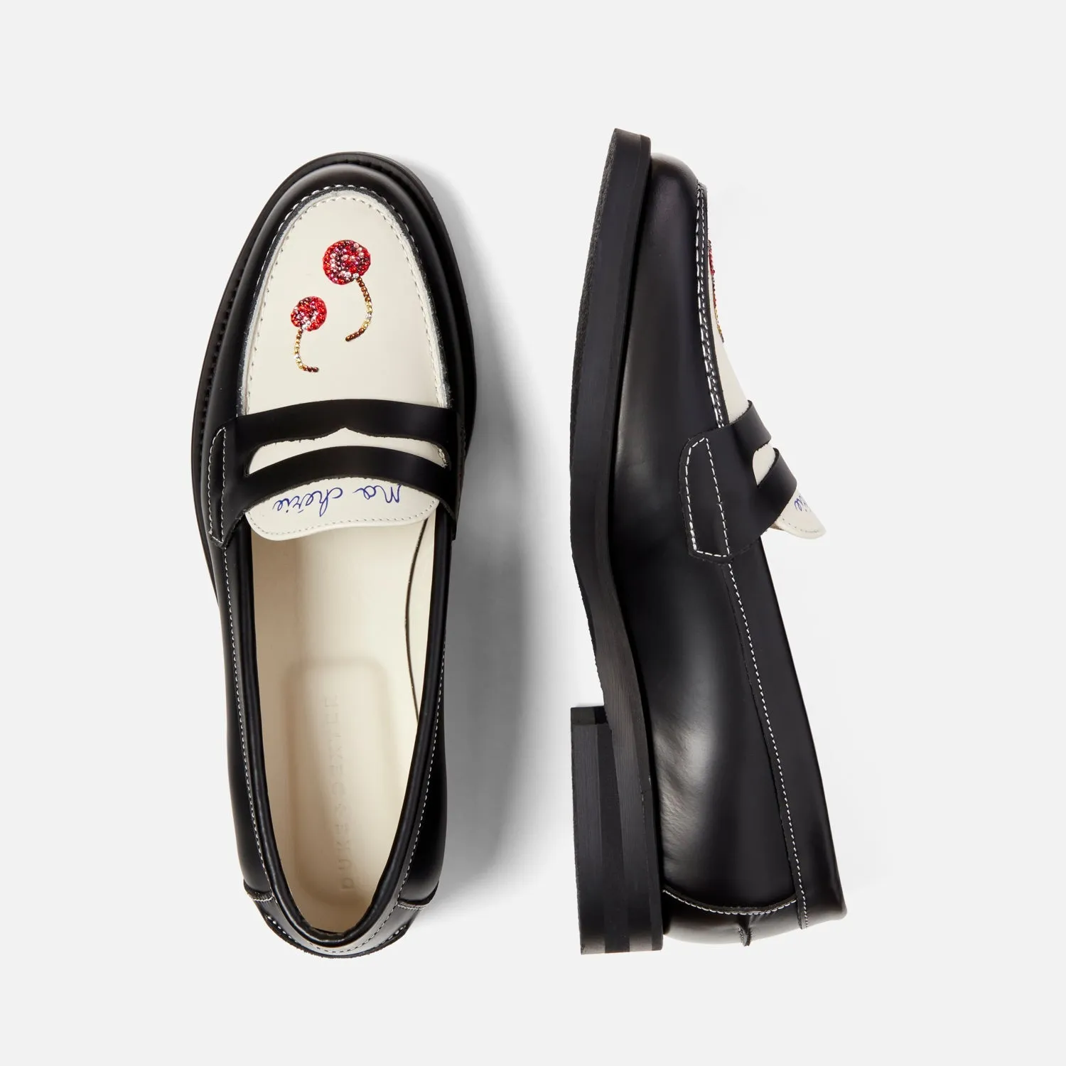 Wilde Swarovski Crystals Cherry Penny Loafer - Women's sold by Duke + Dexter product image thumbnail 5