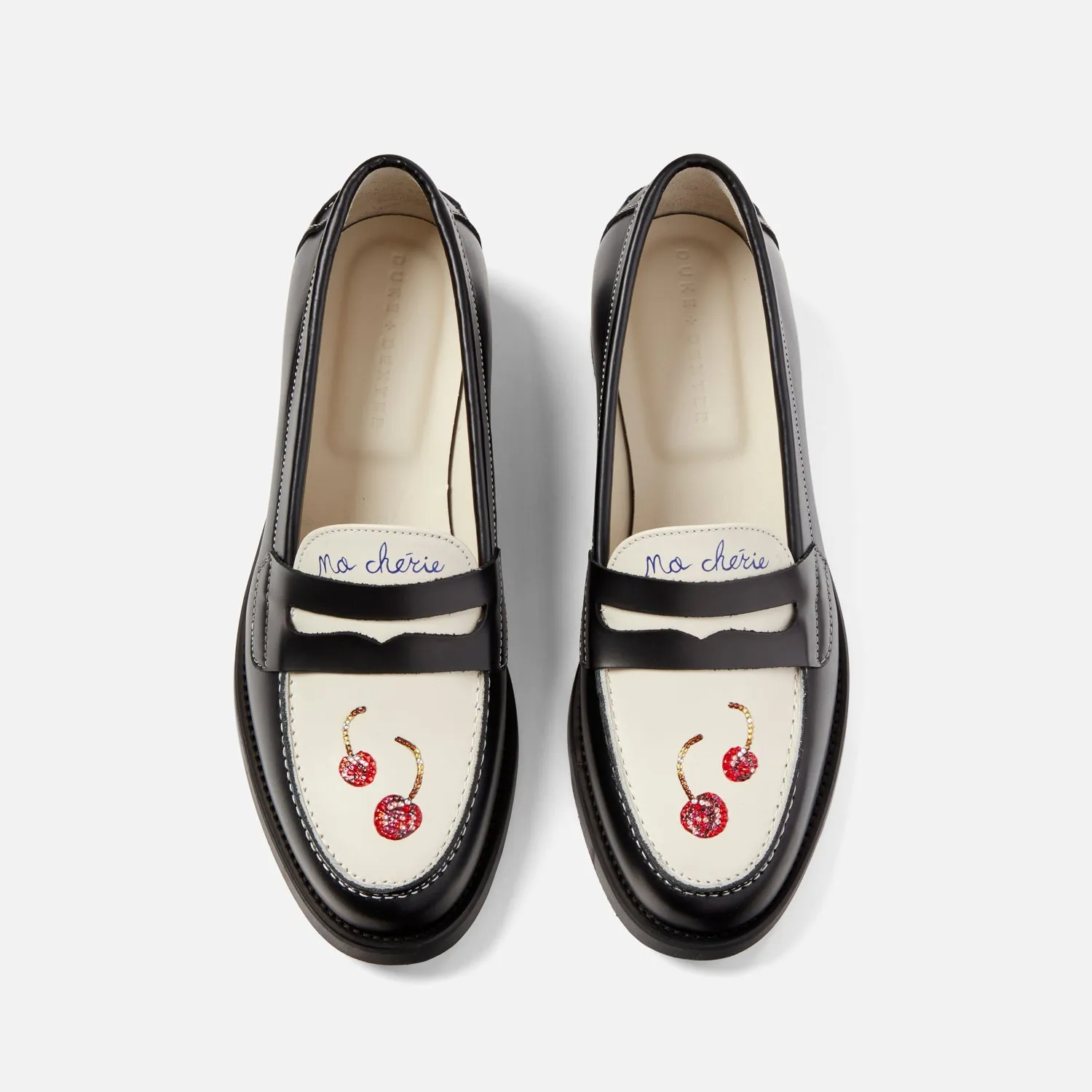 Wilde Swarovski Crystals Cherry Penny Loafer - Women's sold by Duke + Dexter