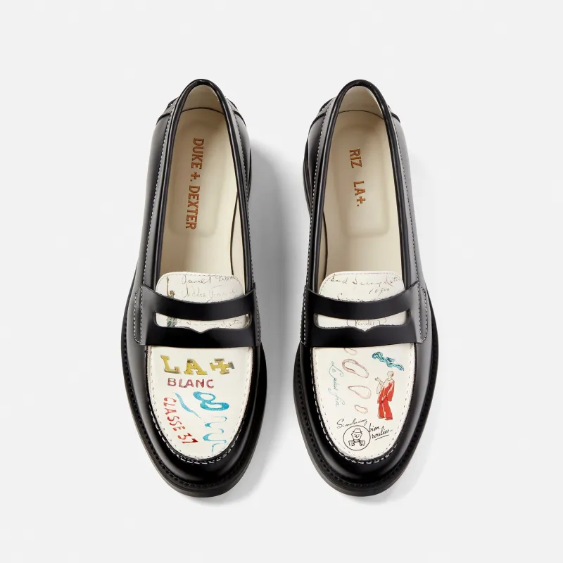 【Duke + Dexter】Wilde Red Rose Penny Loafer - Women's Wilde Bouquet Penny Loafer - Women's | DUKE + DEXTER