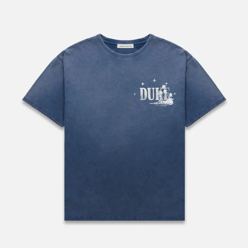 Duke Poolside Story Washed Navy T-Shirt sold by Duke + Dexter