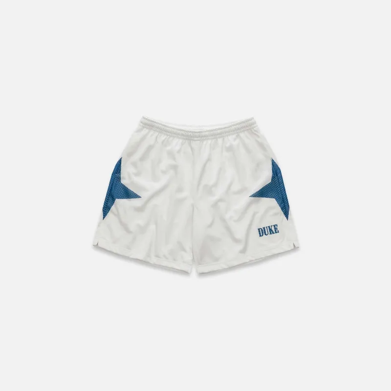 Duke Plus White + Blue Mesh Shorts sold by Duke + Dexter