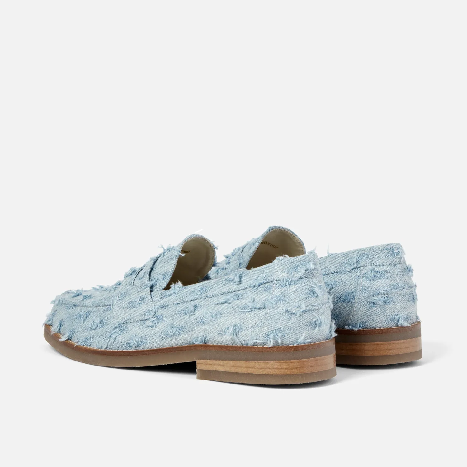 Wilde Blue Punched Denim Penny Loafer - Men's sold by Duke + Dexter product image thumbnail 5