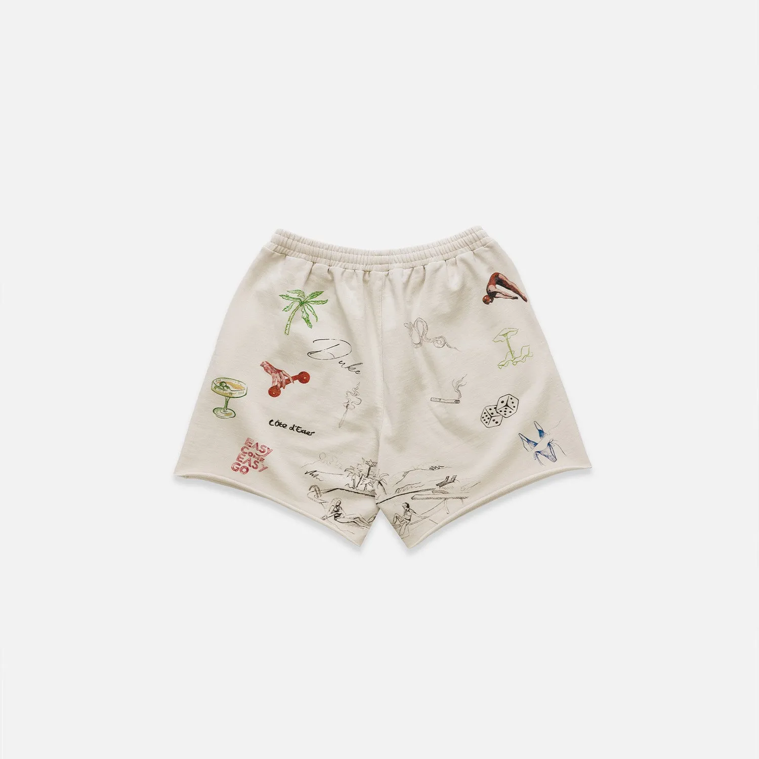 Duke Sketch Ecru Shorts sold by Duke + Dexter product image thumbnail 3