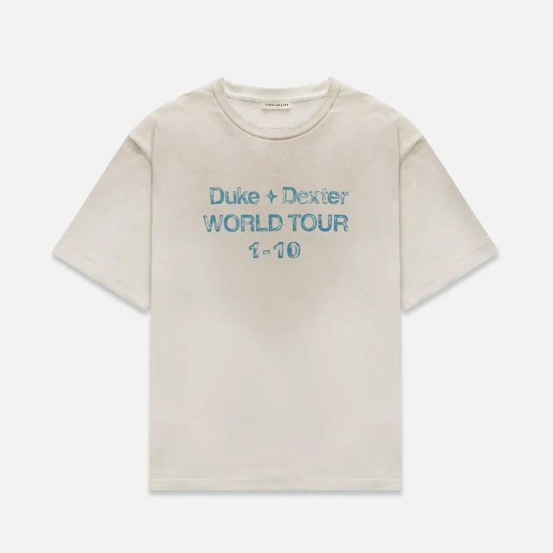 DWT 10 Vintage White + Blue T-Shirt sold by Duke + Dexter