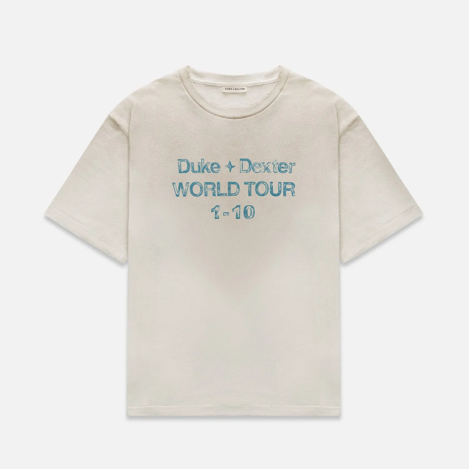 DWT 10 Vintage White + Blue T-Shirt sold by Duke + Dexter