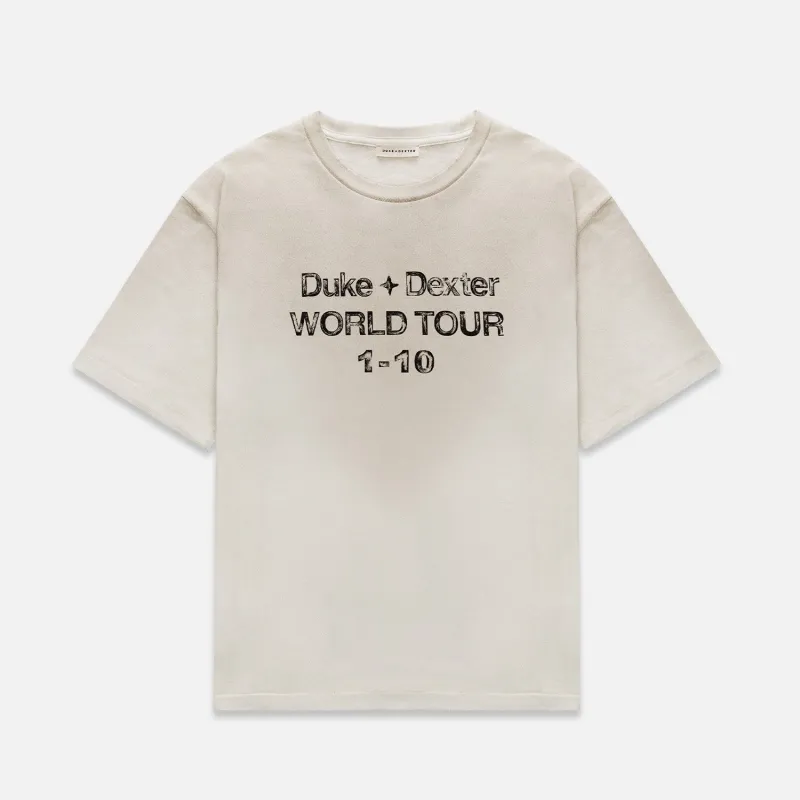 DWT 10 Vintage White + Black T-Shirt sold by Duke + Dexter