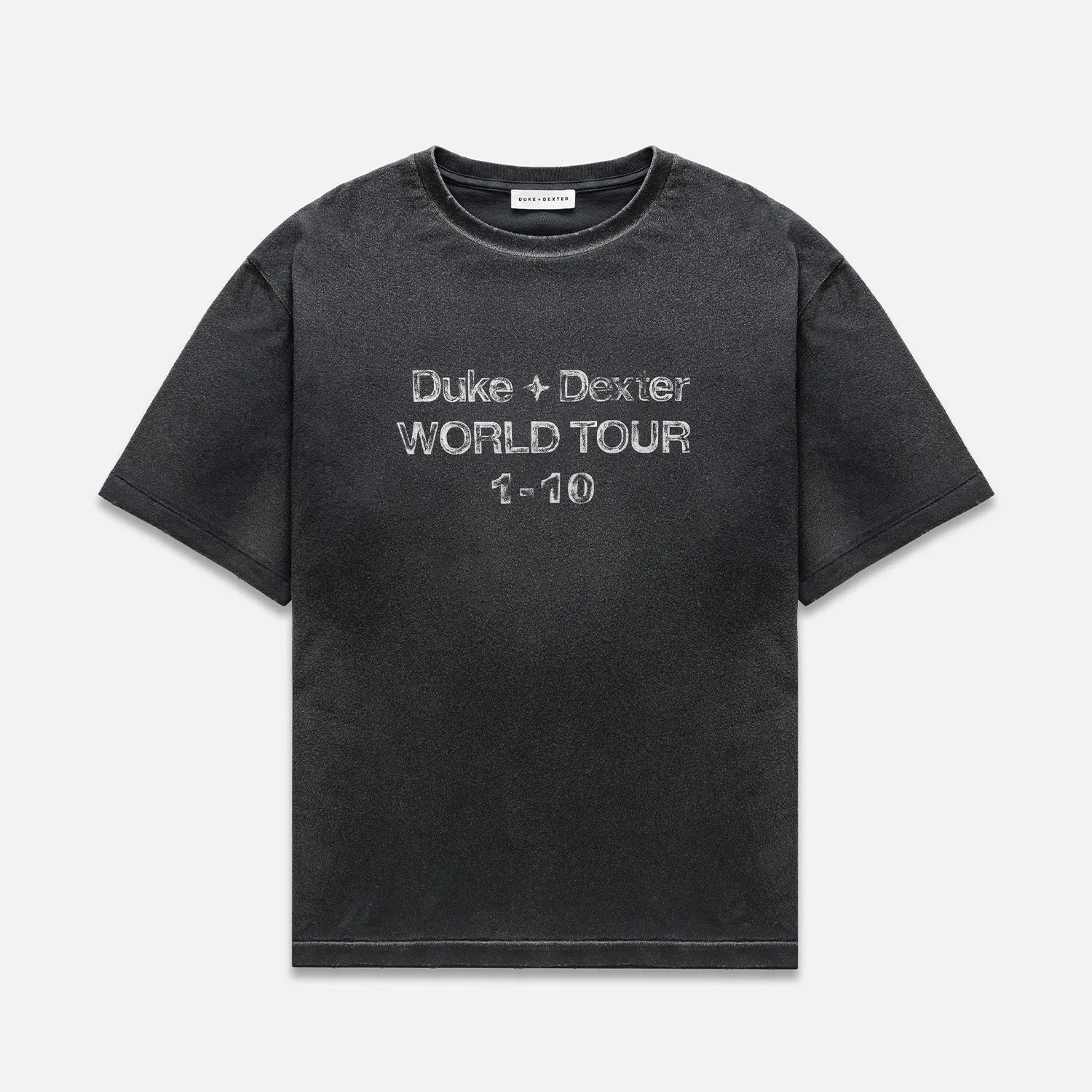 DWT 10 Washed Black T-Shirt sold by Duke + Dexter