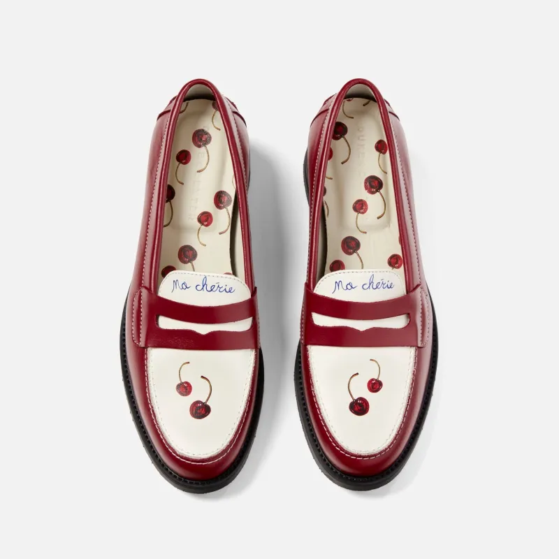 Wilde Cherry Red Penny Loafer - Women's sold by Duke + Dexter