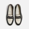 Wilde Black + White Habana Penny Loafer - Women's sold by Duke + Dexter