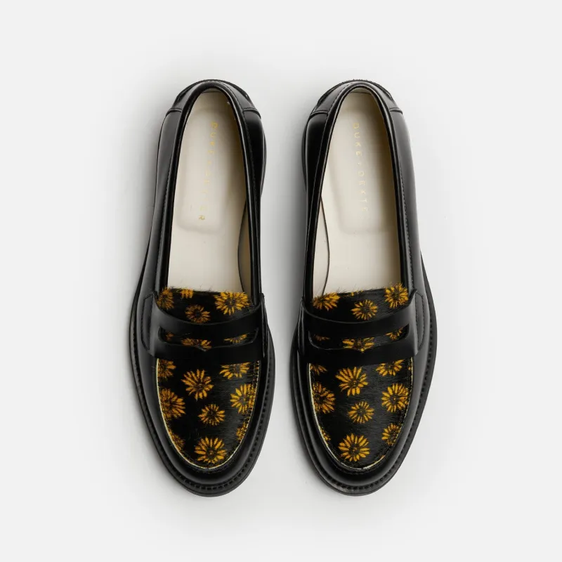 Wilde Sunflower Pony Penny Loafer - Women's sold by Duke + Dexter
