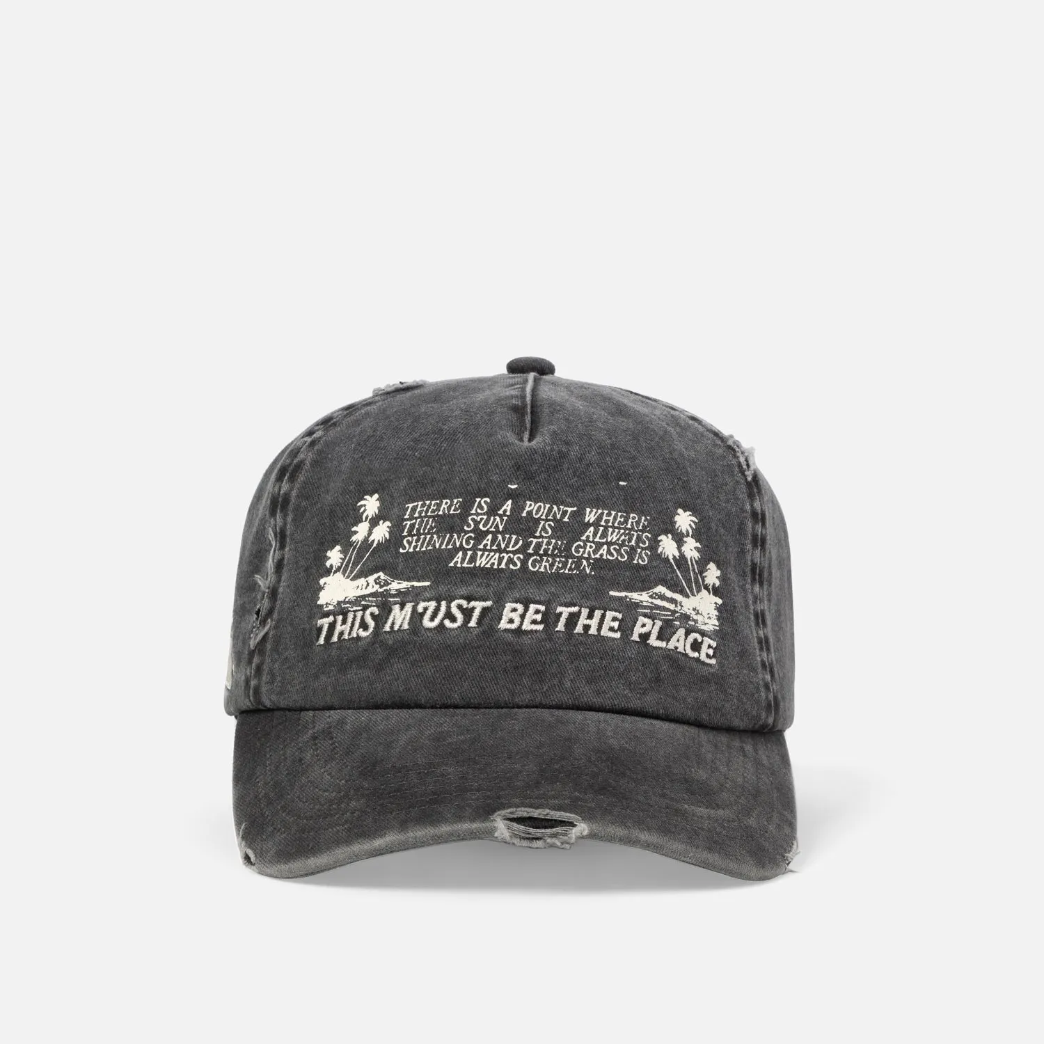 This Must Be The Place Washed Black Cap sold by Duke + Dexter product image thumbnail 2