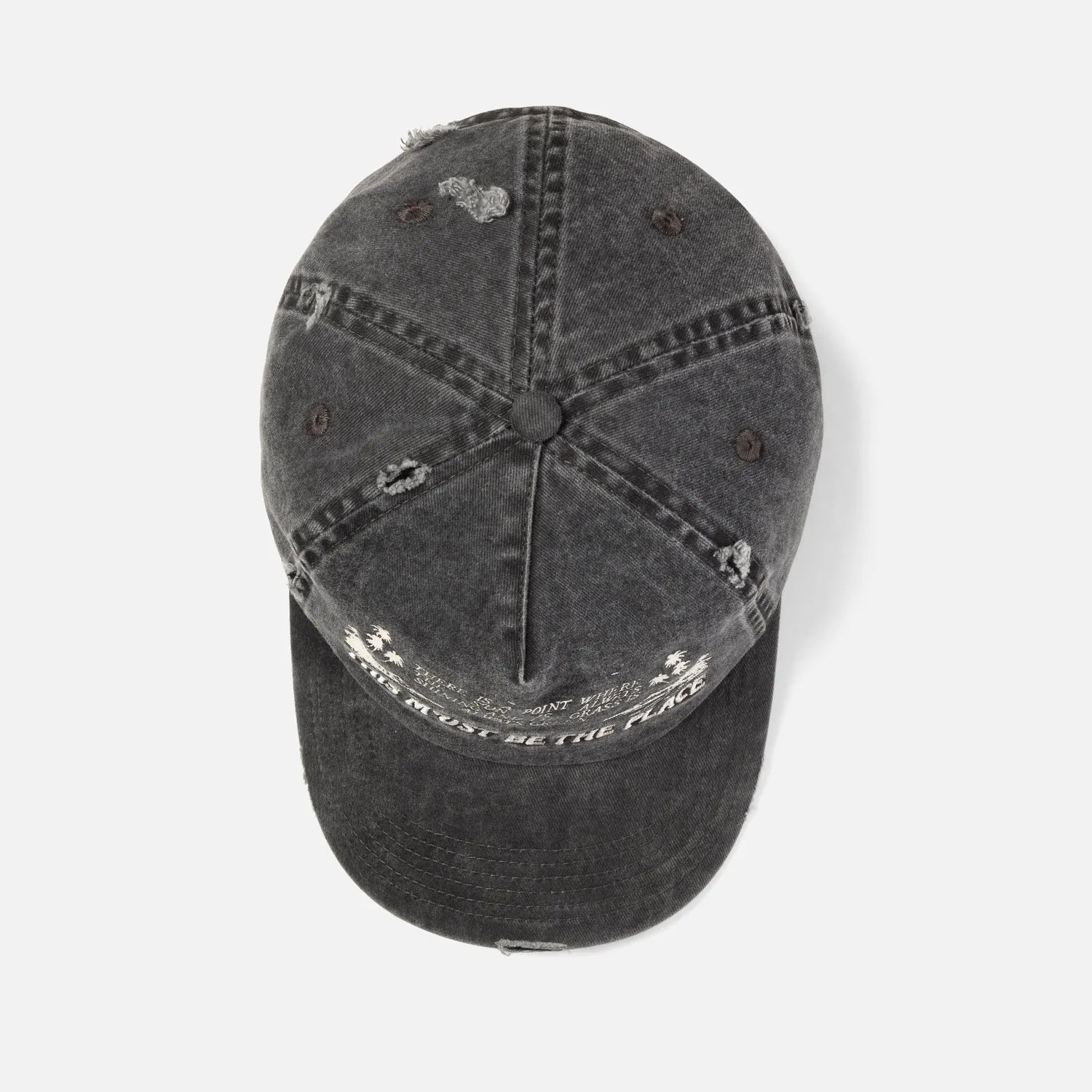 This Must Be The Place Washed Black Cap sold by Duke + Dexter product image thumbnail 4