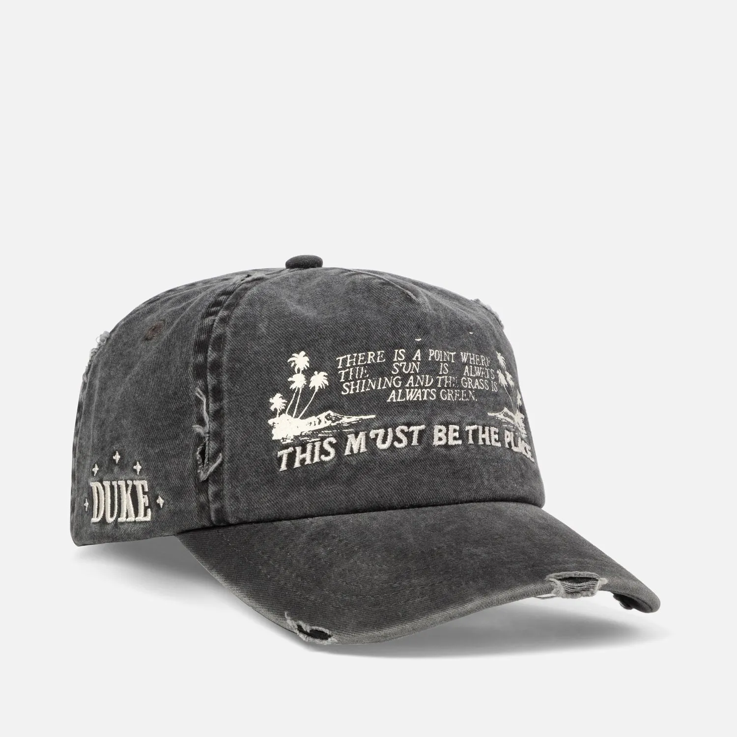 This Must Be The Place Washed Black Cap sold by Duke + Dexter product image thumbnail 5