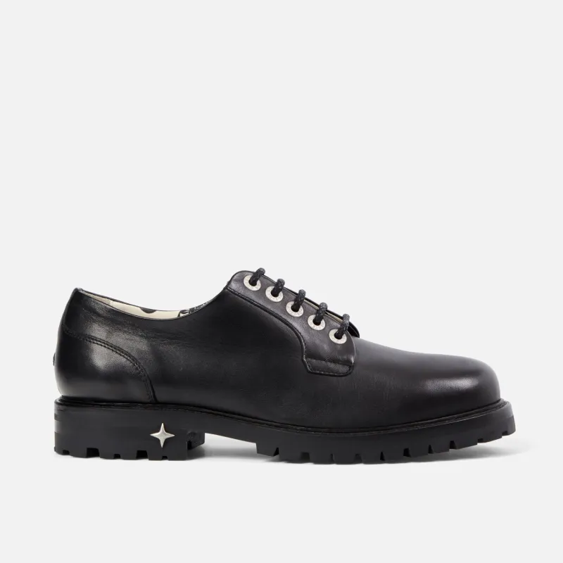 Lennon Black Derby - Men's made by Duke + Dexter