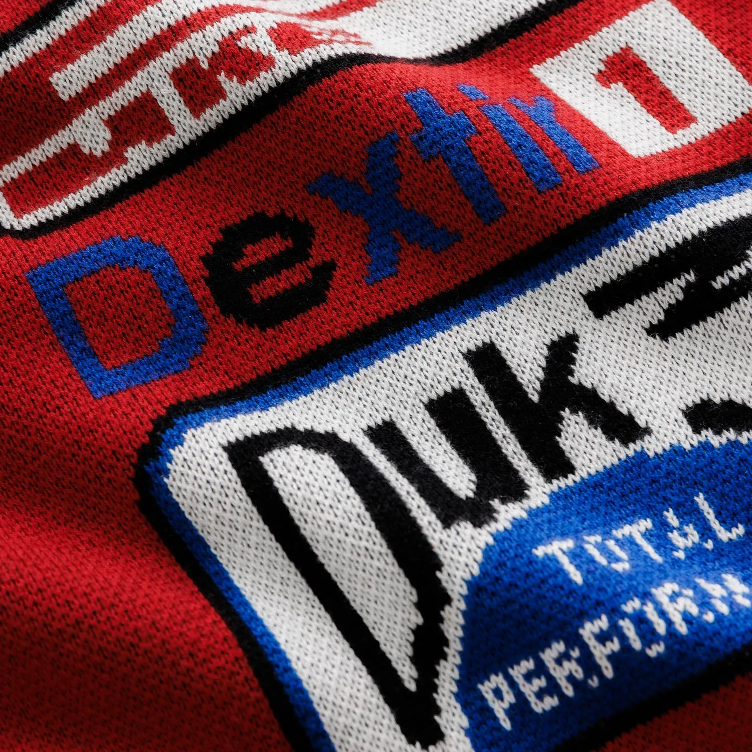 DR Sponsors Red Knitted Sweatshirt sold by Duke + Dexter product image thumbnail 4