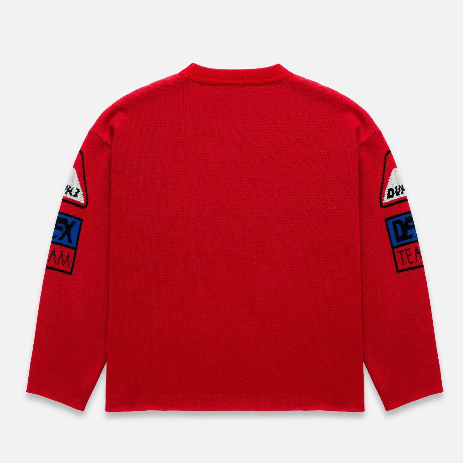 DR Sponsors Red Knitted Sweatshirt sold by Duke + Dexter product image thumbnail 3