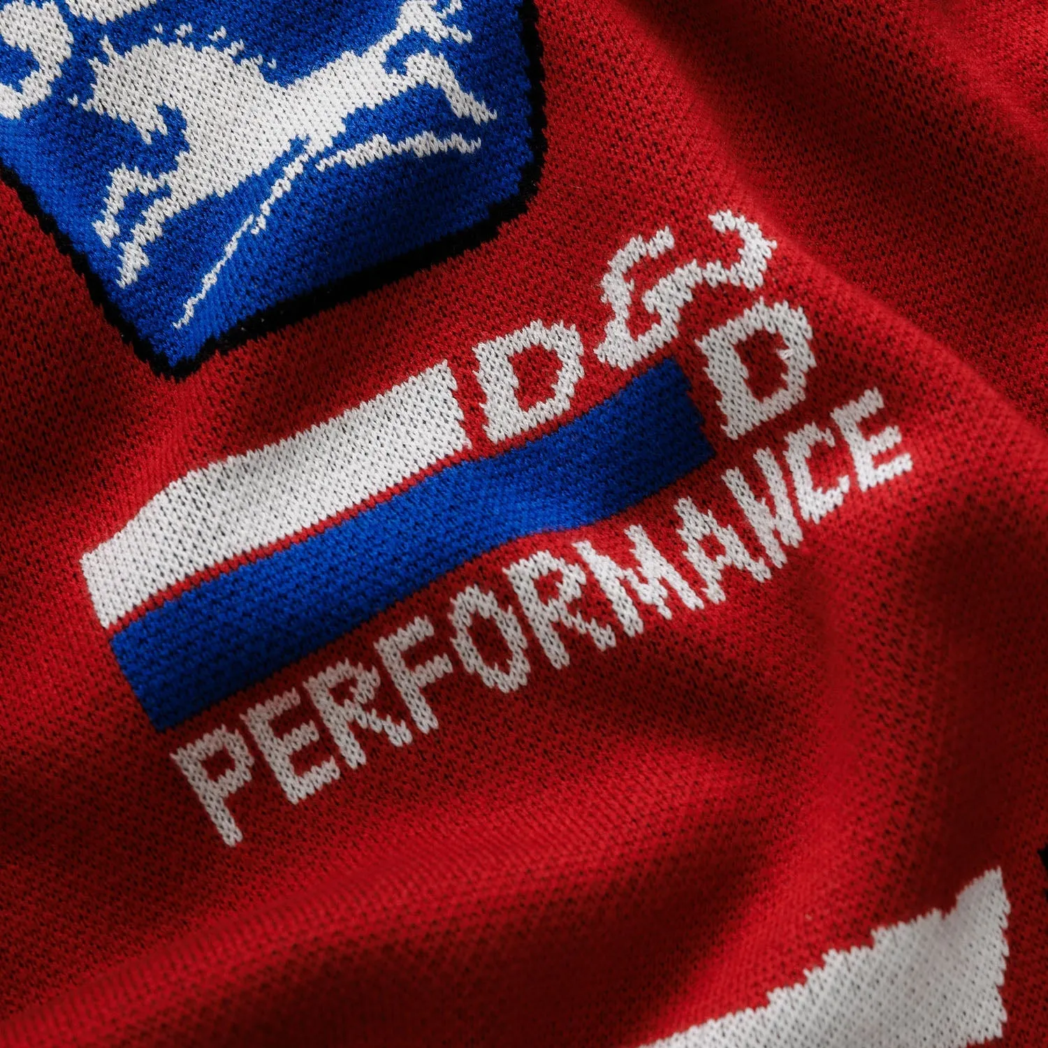 DR Sponsors Red Knitted Sweatshirt sold by Duke + Dexter product image thumbnail 5