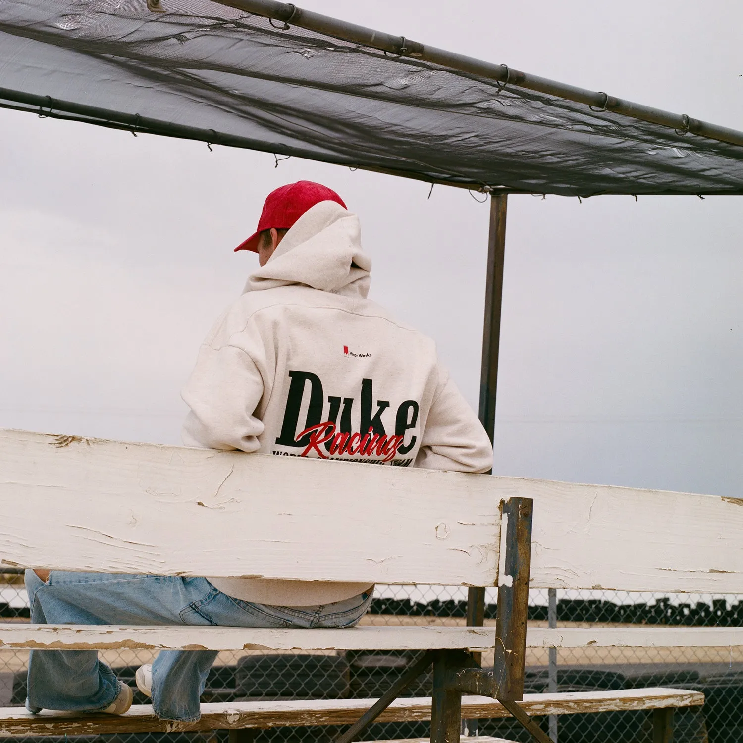 DR World Championship Oat Marl Hoodie sold by Duke + Dexter product image thumbnail 2