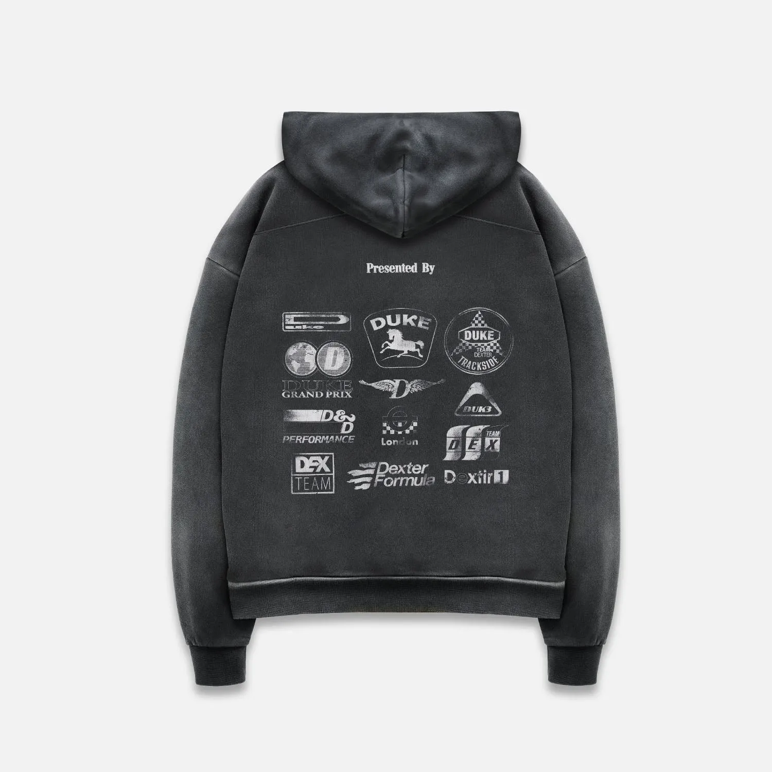DR Sponsors Washed Grey Hoodie sold by Duke + Dexter product image thumbnail 3