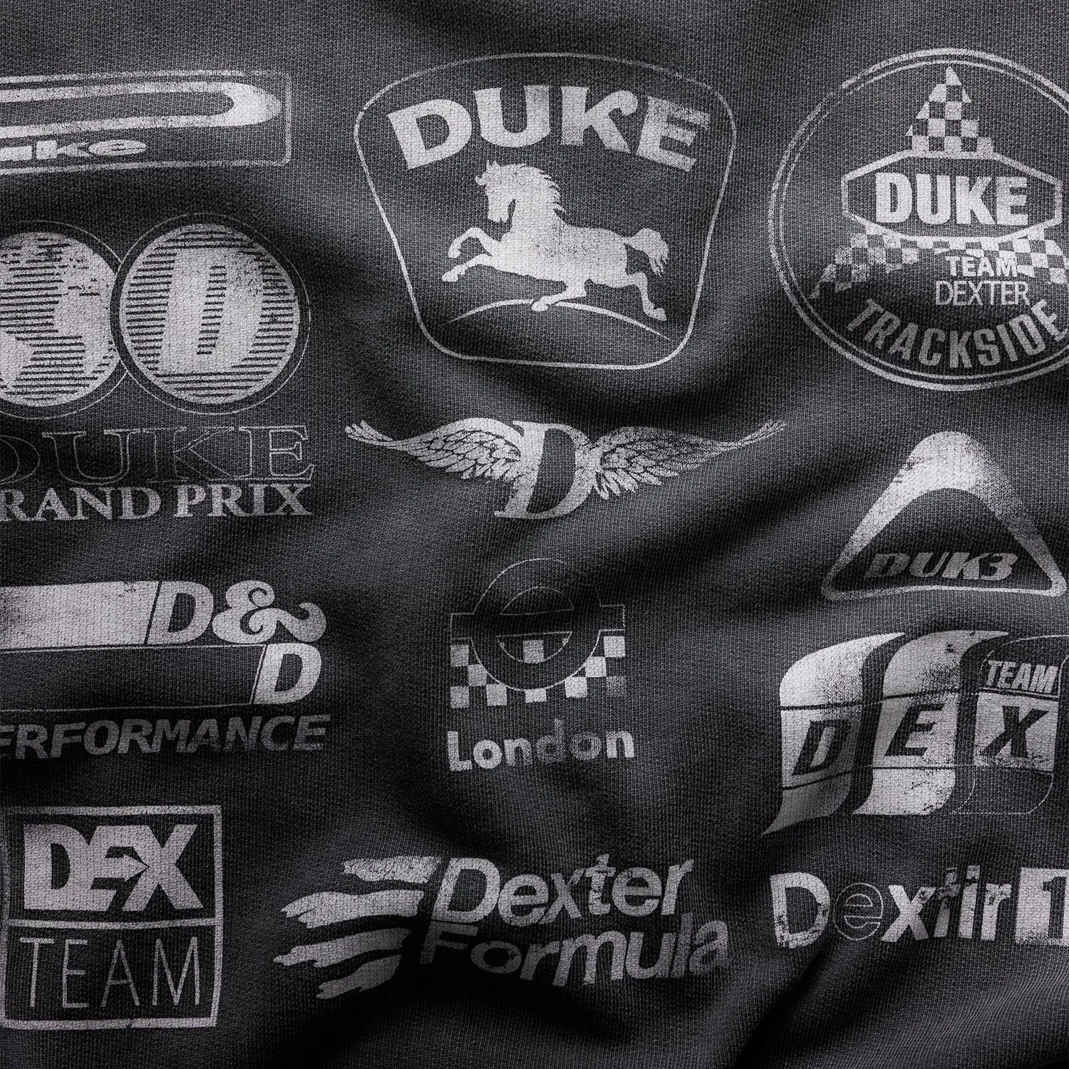 DR Sponsors Washed Grey Hoodie sold by Duke + Dexter product image thumbnail 4