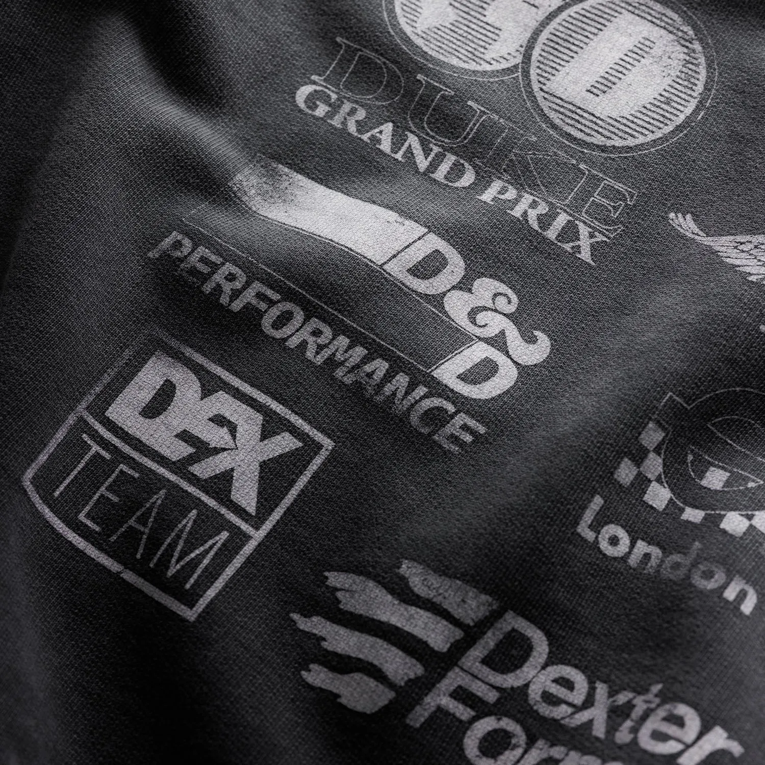 DR Sponsors Washed Grey Hoodie sold by Duke + Dexter product image thumbnail 5