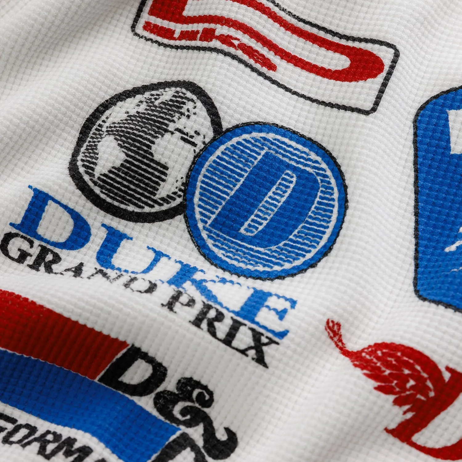 DR Sponsors Vintage White Waffle Top sold by Duke + Dexter product image thumbnail 5